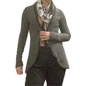 Banana Republic Gray Wool Cardigan